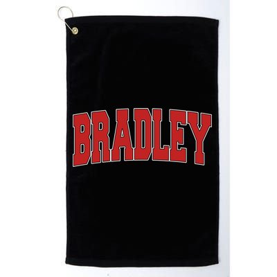 Bradley Il Illinois Varsity Style Usa Vintage Sports Cute Gift Golf Towel