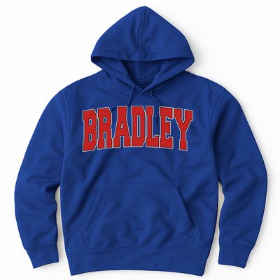 Bradley Il Illinois Varsity Style Usa Vintage Sports Cute Gift Hoodie