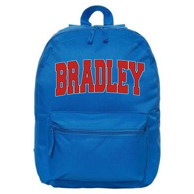 Bradley Il Illinois Varsity Style Usa Vintage Sports Cute Gift 16 in Basic Backpack
