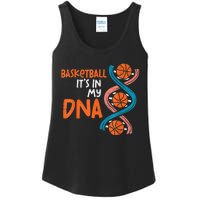 Basketball Is In My DNA Funny Coach Player Ladies Essential Tank