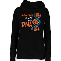 Basketball Is In My DNA Funny Coach Player Womens Funnel Neck Pullover Hood