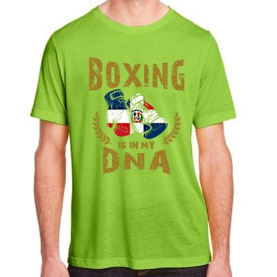 Boxing Is In My Dna Dominican Republic Flag Boxing Gloves Gift Adult ChromaSoft Performance T-Shirt