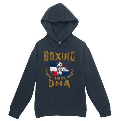 Boxing Is In My Dna Dominican Republic Flag Boxing Gloves Gift Urban Pullover Hoodie