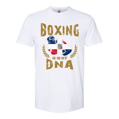 Boxing Is In My Dna Dominican Republic Flag Boxing Gloves Gift Softstyle CVC T-Shirt