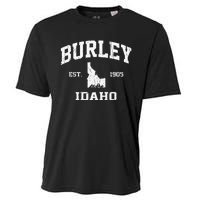 Burley Idaho ID Vintage State Athletic Style Cooling Performance Crew T-Shirt