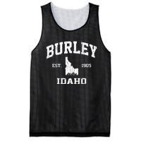 Burley Idaho ID Vintage State Athletic Style Mesh Reversible Basketball Jersey Tank