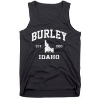 Burley Idaho ID Vintage State Athletic Style Tank Top