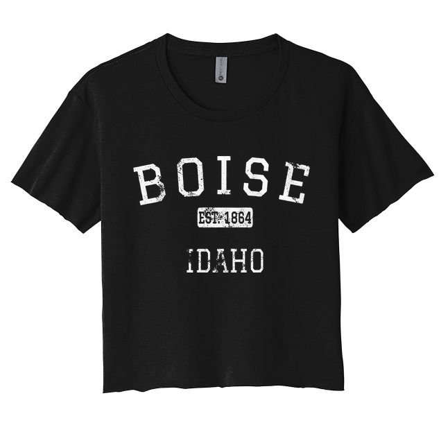 Boise Idaho ID Vintage Crop Top
