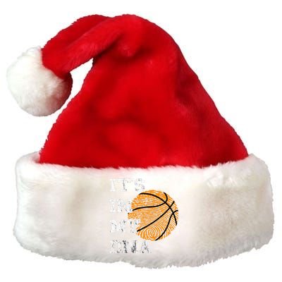 Basketball It's In My DNA Fingerprint Playing Basketball  Premium Christmas Santa Hat