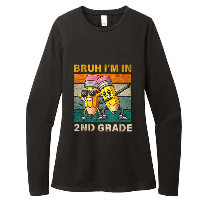 Bruh Im In 2nd Grade Funny Back To School Gift Womens CVC Long Sleeve Shirt