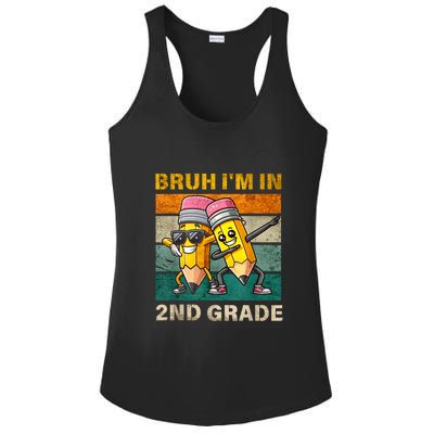 Bruh Im In 2nd Grade Funny Back To School Gift Ladies PosiCharge Competitor Racerback Tank