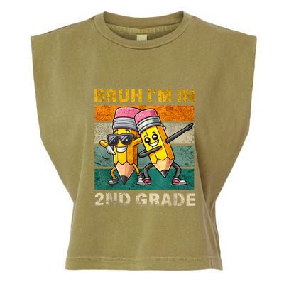 Bruh Im In 2nd Grade Funny Back To School Gift Garment-Dyed Women's Muscle Tee