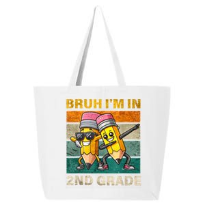 Bruh Im In 2nd Grade Funny Back To School Gift 25L Jumbo Tote