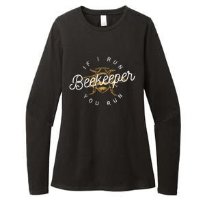 Beekeeper If I Run You Run Funny Bee Apiarist Gift Womens CVC Long Sleeve Shirt