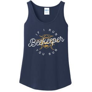 Beekeeper If I Run You Run Funny Bee Apiarist Gift Ladies Essential Tank