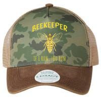 Beekeeper If I Run You Run Funny Beekeeping Lovers Legacy Tie Dye Trucker Hat