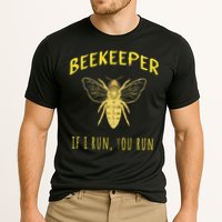 Beekeeper If I Run You Run Funny Beekeeping Lovers Performance Shirt