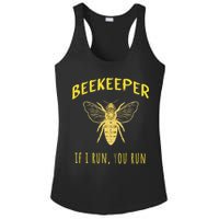 Beekeeper If I Run You Run Funny Beekeeping Lovers Ladies PosiCharge Competitor Racerback Tank