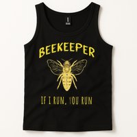 Beekeeper If I Run You Run Funny Beekeeping Lovers Tank Top