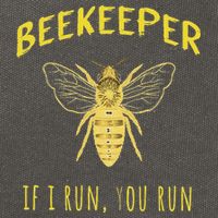 Beekeeper If I Run You Run Funny Beekeeping Lovers Cotton Canvas Backpack