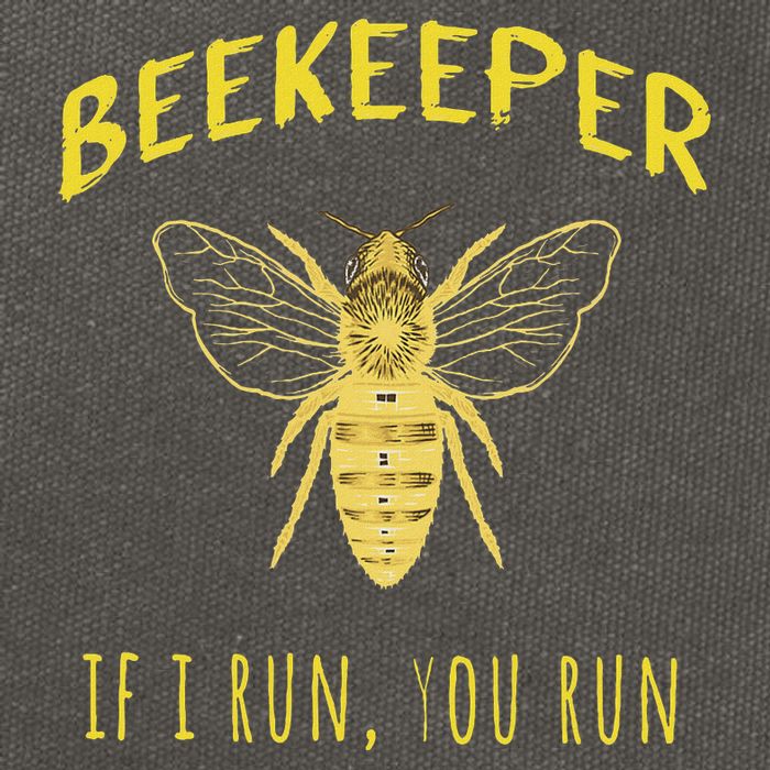 Beekeeper If I Run You Run Funny Beekeeping Lovers Cotton Canvas Backpack