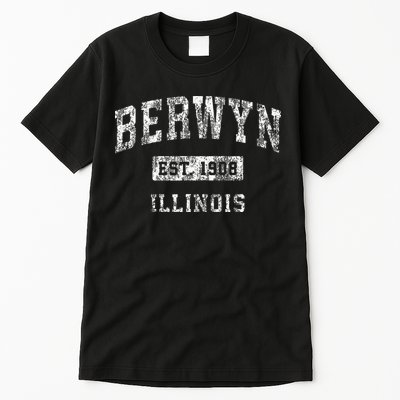 Berwyn Illinois Il Vintage Established Sports Design Tall T-Shirt