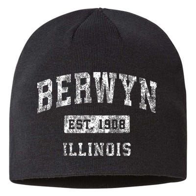 Berwyn Illinois Il Vintage Established Sports Design Sustainable Beanie