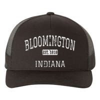 Bloomington Indiana In Vintage Yupoong Adult 5-Panel Trucker Hat