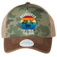 Beekeeper If I Run You Run Honeybees Apiculture Bee Keeper Beekeeping Bee Lovers Legacy Tie Dye Trucker Hat