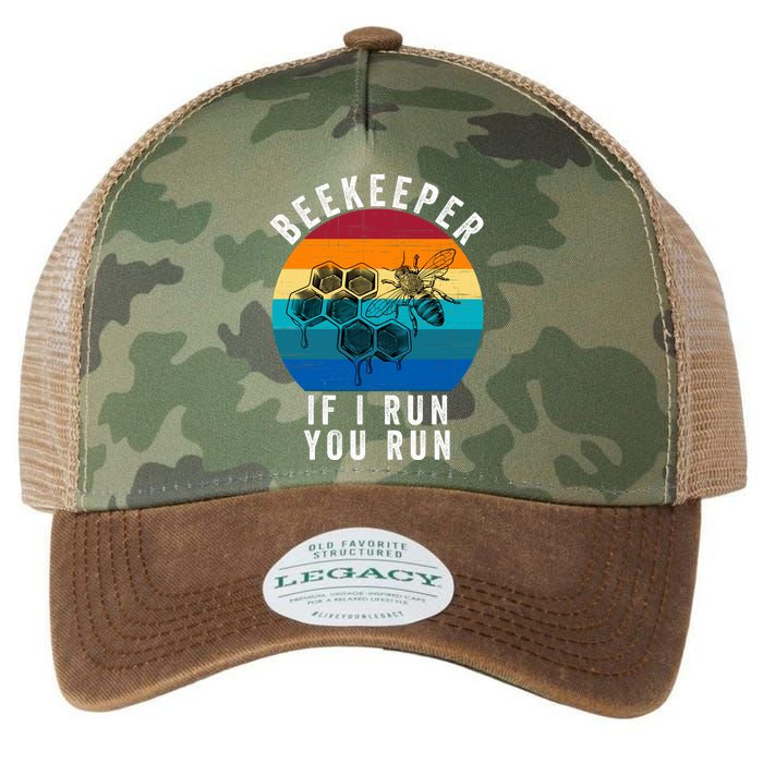 Beekeeper If I Run You Run Honeybees Apiculture Bee Keeper Beekeeping Bee Lovers Legacy Tie Dye Trucker Hat