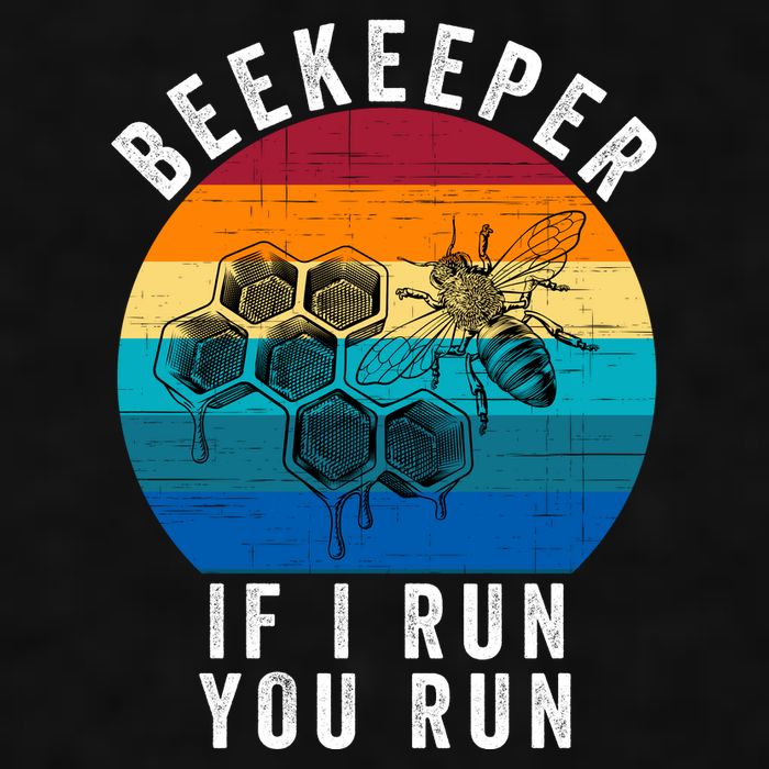 Beekeeper If I Run You Run Honeybees Apiculture Bee Keeper Beekeeping Bee Lovers Ladies PosiCharge Tri-Blend Wicking Tank