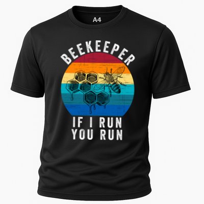 Beekeeper If I Run You Run Honeybees Apiculture Bee Keeper Beekeeping Bee Lovers Performance Shirt
