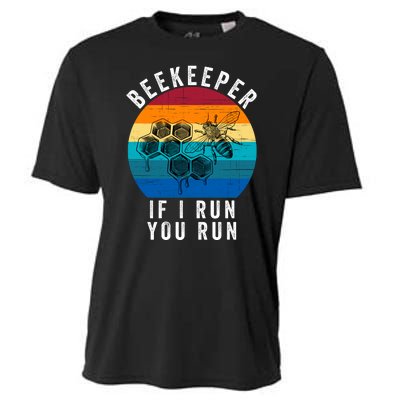 Beekeeper If I Run You Run Honeybees Apiculture Bee Keeper Beekeeping Bee Lovers Cooling Performance Crew T-Shirt