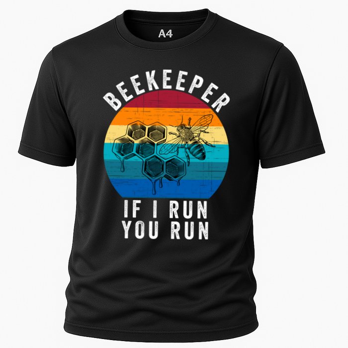 Beekeeper If I Run You Run Honeybees Apiculture Bee Keeper Beekeeping Bee Lovers Performance Shirt