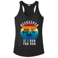 Beekeeper If I Run You Run Honeybees Apiculture Bee Keeper Beekeeping Bee Lovers Ladies PosiCharge Competitor Racerback Tank
