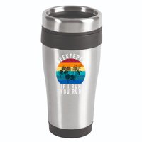 Beekeeper If I Run You Run Honeybees Apiculture Bee Keeper Beekeeping Bee Lovers 16oz Travel Tumbler