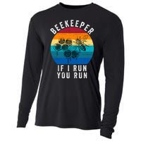 Beekeeper If I Run You Run Honeybees Apiculture Bee Keeper Beekeeping Bee Lovers Cooling Performance Long Sleeve Crew