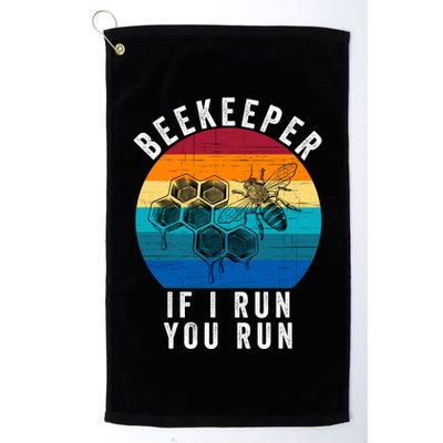 Beekeeper If I Run You Run Honeybees Apiculture Bee Keeper Beekeeping Bee Lovers Golf Towel