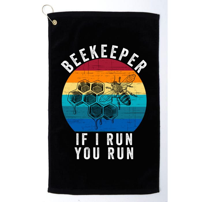 Beekeeper If I Run You Run Honeybees Apiculture Bee Keeper Beekeeping Bee Lovers Golf Towel