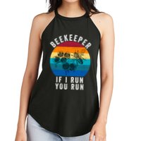 Beekeeper If I Run You Run Honeybees Apiculture Bee Keeper Beekeeping Bee Lovers Women's Perfect Tri Rocker Tank