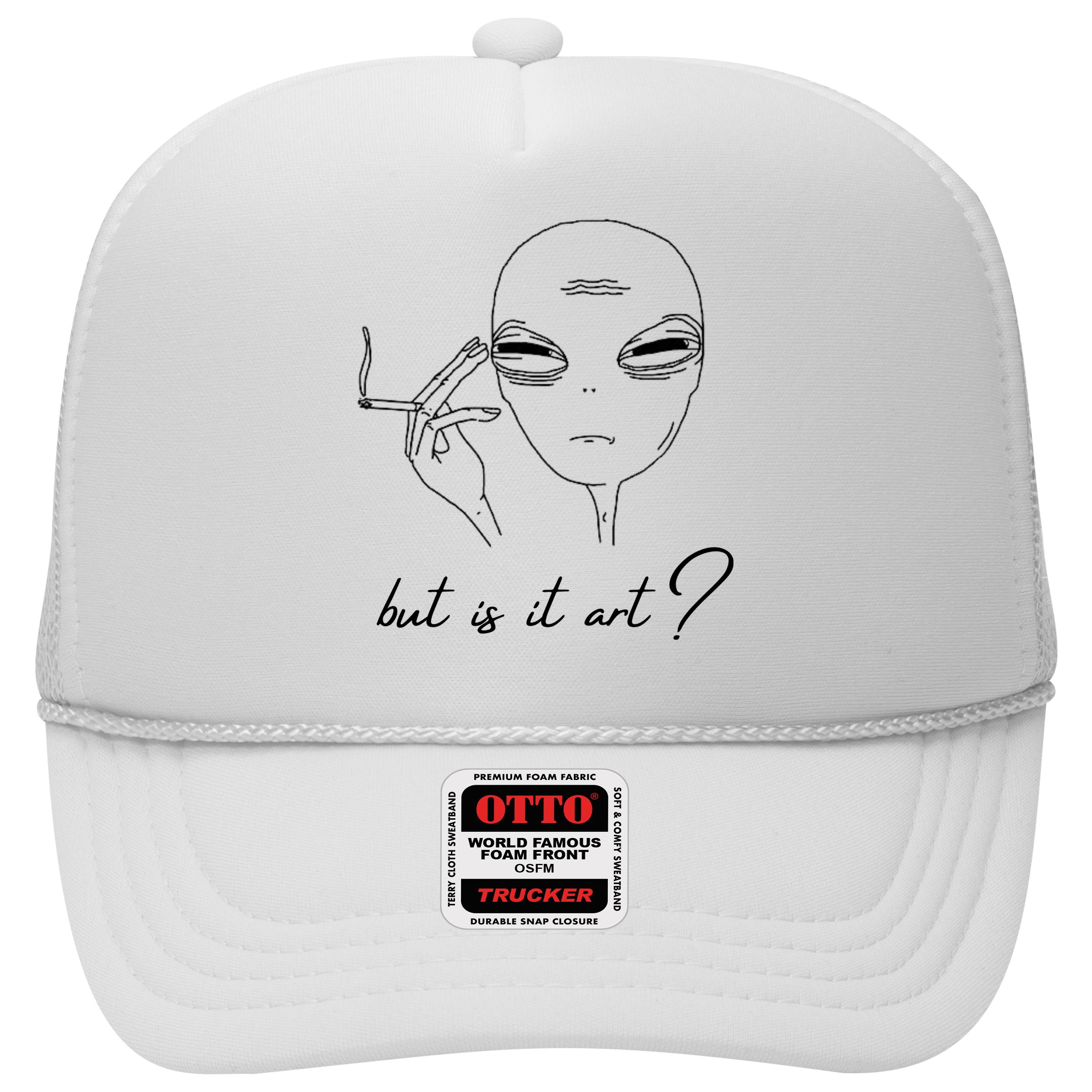 But Is It Art? Funny Smoking Alien Hat