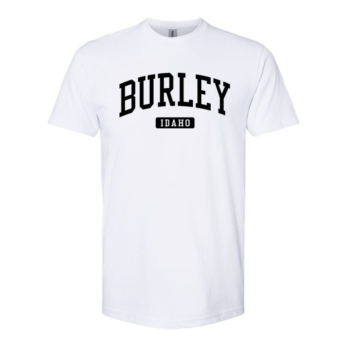 Burley Idaho Id Vintage Athletic Sports Design Sweatshirt Softstyle CVC T-Shirt