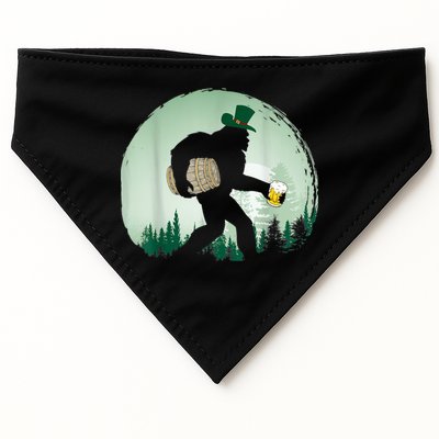Bigfoot Irish Ing Beer St Patrick's Day Sasquatch Gift USA-Made Doggie Bandana