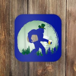 Bigfoot Irish Ing Beer St Patrick's Day Sasquatch Gift Coaster