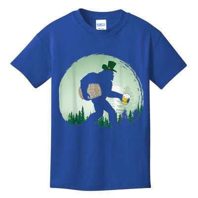 Bigfoot Irish Ing Beer St Patrick's Day Sasquatch Gift Kids T-Shirt
