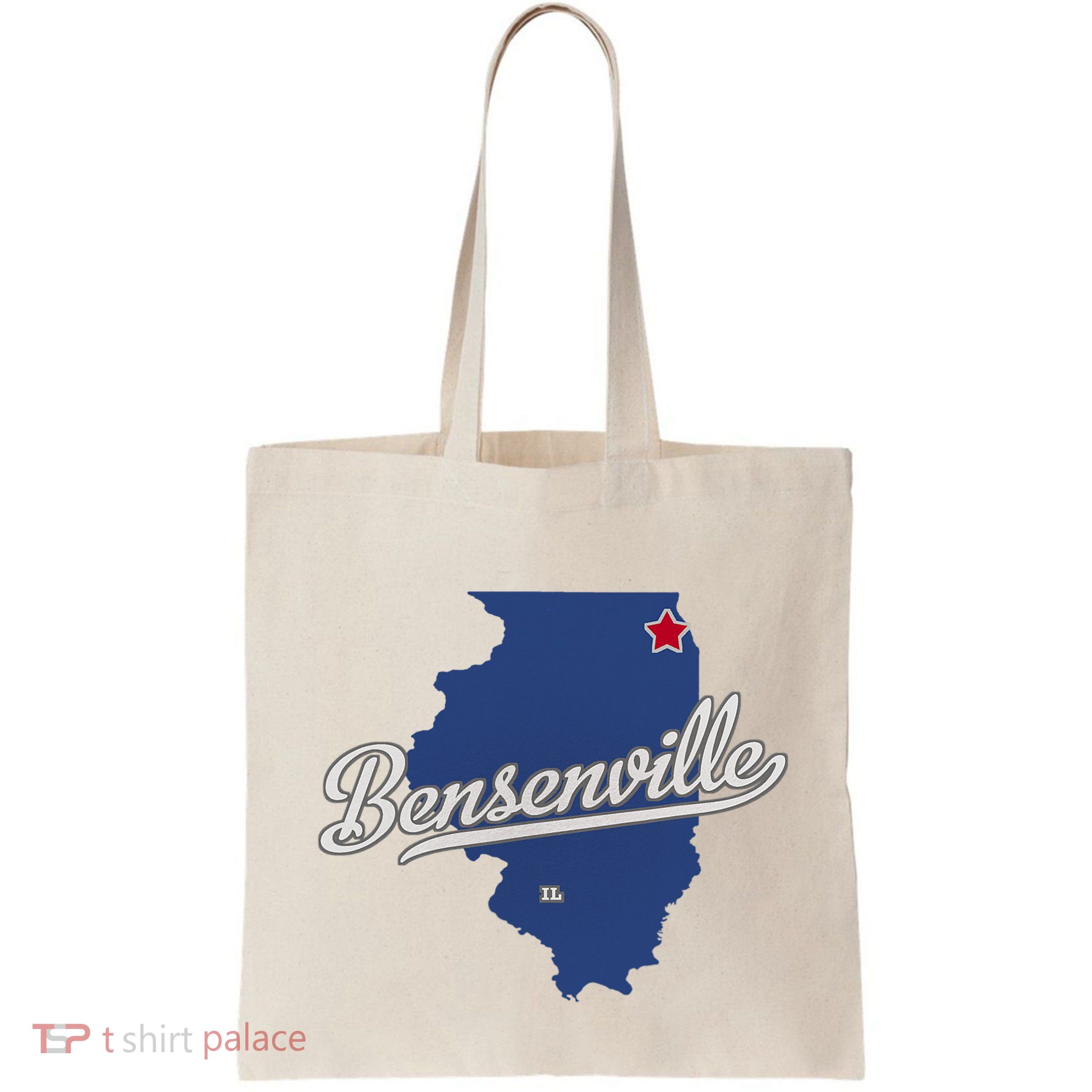 Bensenville Illinois Il Map Bag