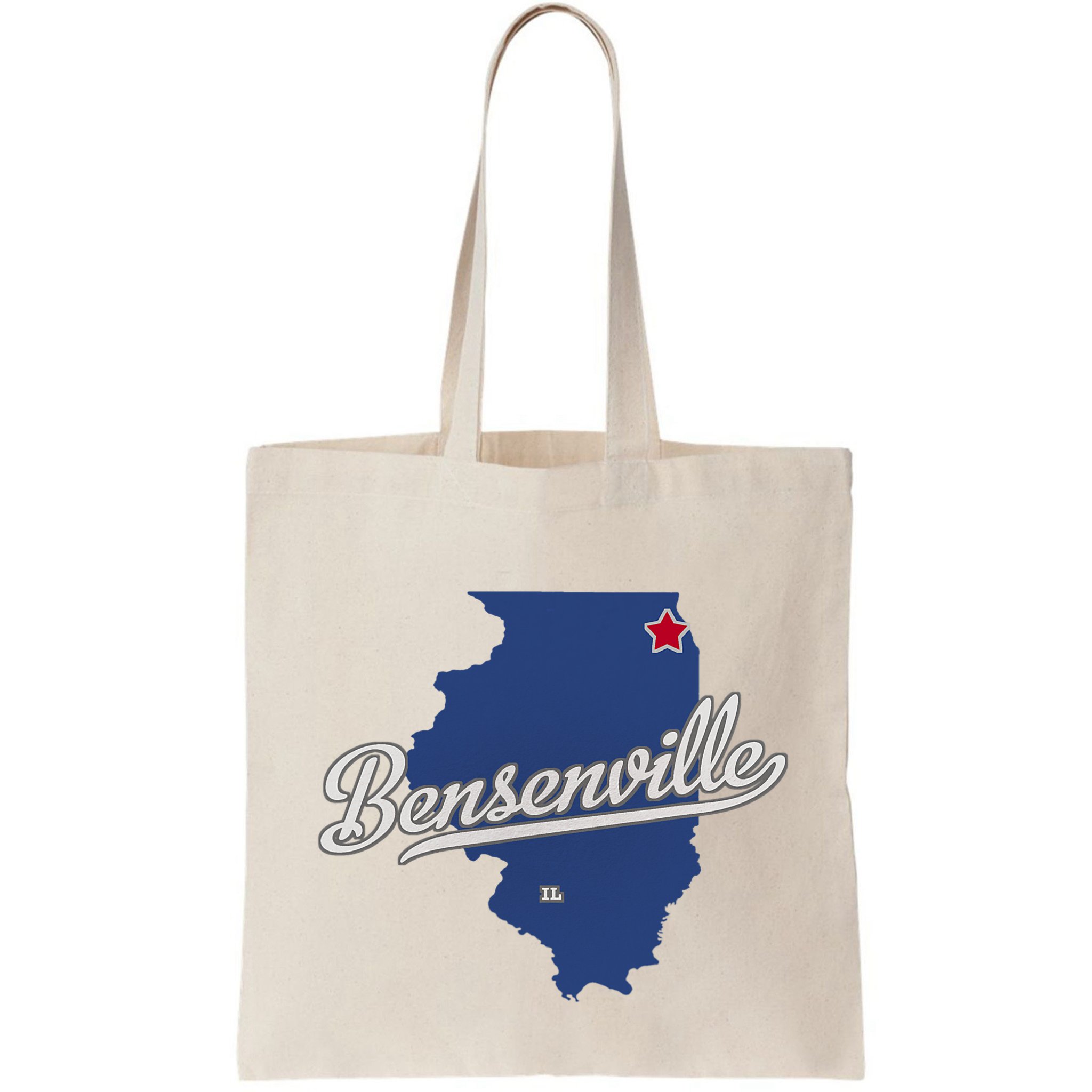 Bensenville Illinois Il Map Bag