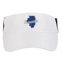 Bensenville Illinois Il Map Adult Drive Performance Visor