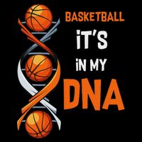Basketball It's In My Dna Ball Sports Training Gift Idea Drawstring Bag
