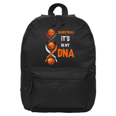 Basketball It's In My Dna Ball Sports Training Gift Idea 16 in Basic Backpack